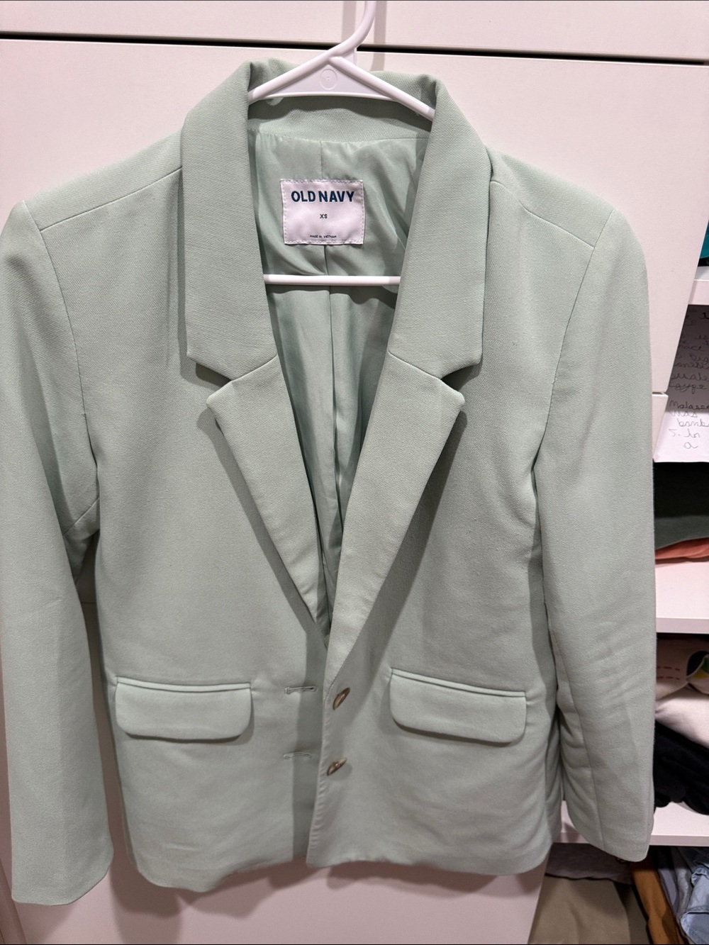 Old Navy Pale Mint Green Blazer